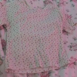 white floral shirt
